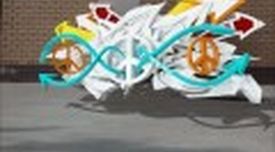 3D graffiti animation